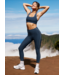 Spacedye Streamline Legging- Nocturnal Navy