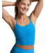 Spacedye Slim Racerback Cropped Tank- Malibu Lagoon Heather