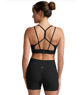 Beyond Yoga Spacedye Back To It Strappy Bra- Darkest Knight