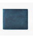Handmade Leather Bifold Wallet- Blue