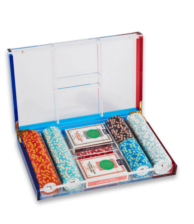 Dylan Acrylic Poker Set with 200 Casino Grade Chips
