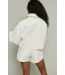 Terri Floral Embellished Jacket- Ecru