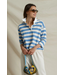 Daria Cotton Rugby- Pacific Blue Stripe