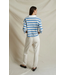 Daria Cotton Rugby- Pacific Blue Stripe