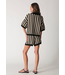 Jacklyn Knit Shirt- Onyx/Natural