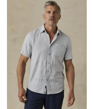 Faherty Brand SS Breeze Shirt- Blue Streams