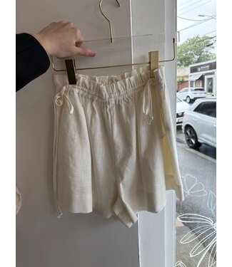 Lenny Linen Short- White