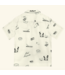 No Vacancy Button Up - Bone