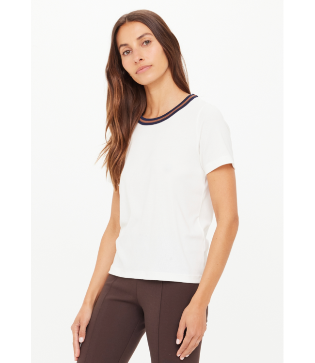 Zahra Rib Tee- Natural