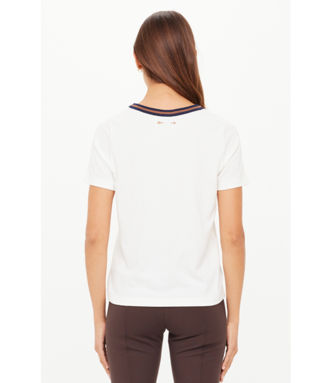 Zahra Rib Tee- Natural