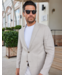 The Lorenzo Linen & Cotton Blazer- Sand