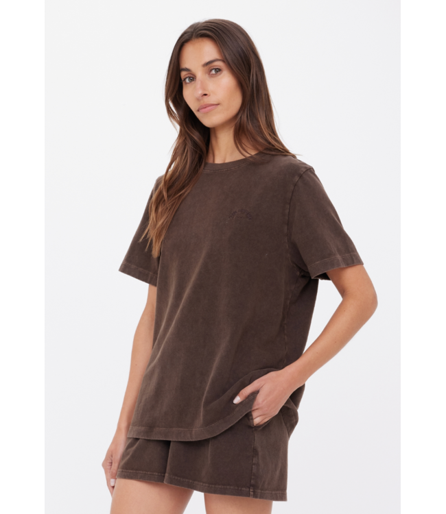 Soho Eva Crew Neck Tee- Cocoa