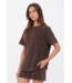 Soho Eva Crew Neck Tee- Cocoa