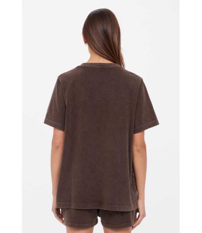 Soho Eva Crew Neck Tee- Cocoa