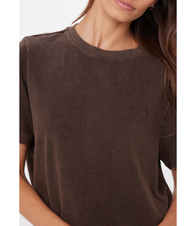 Soho Eva Crew Neck Tee- Cocoa