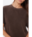 Soho Eva Crew Neck Tee- Cocoa