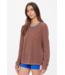 Avalon Bayli Knit Crew- Walnut