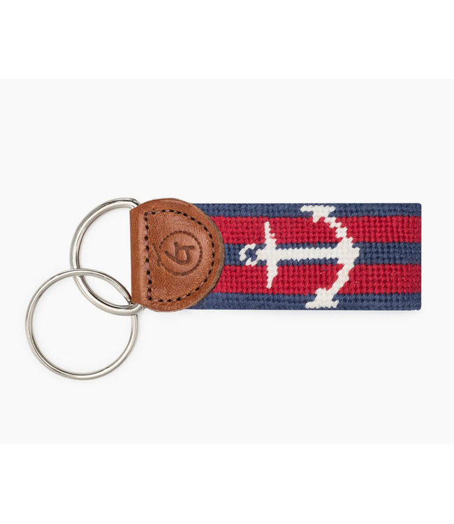 Anchor Needlepoint Keychain
