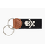 Skull and Crossbones Needlepoint Keychain