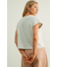 Cuffed Short Sleeve- Heather Grey