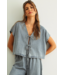 Denim Tied Blouse