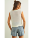Knitted tank- White