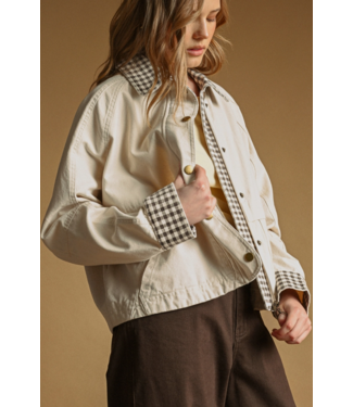 Gingham Collared Jacket