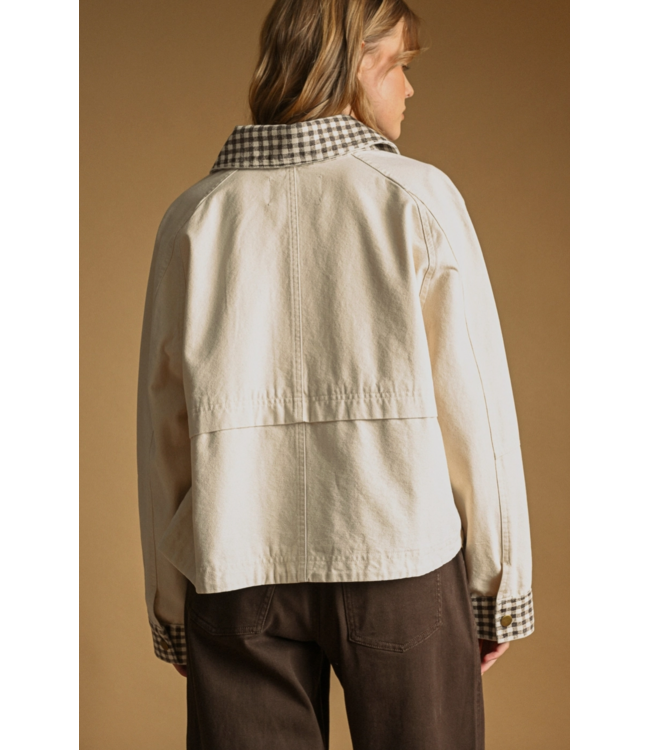 Gingham Collared Jacket