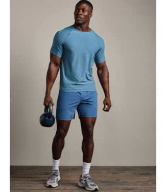 Rhone Apparel Reign Short Sleeve- Ash Blue/Cool Mint Heather