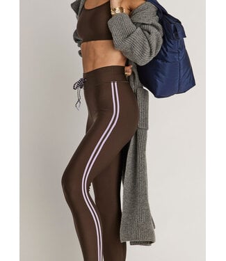 The Upside Oxford 25IN Midi Pant- Cocoa