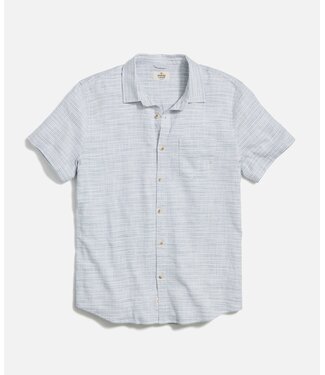 Marine Layer Classic Stretch Selvage Shirt- Blue