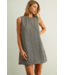Gingham Open Back Dress