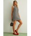 Gingham Open Back Dress