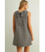 Gingham Open Back Dress