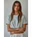 Cropped Round Neck Short Sleeve- Light Sage