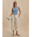 Hanson Rib Knit Tank- Mist Blue