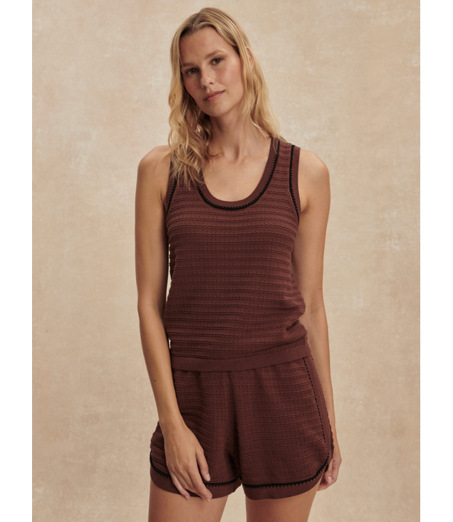 Gideon Knit Tank- Ironwood
