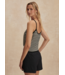 Jared Knit Top- Black/Egret