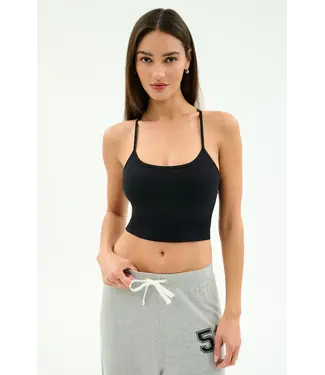 Splits59 Airweight Crop Tank- Black
