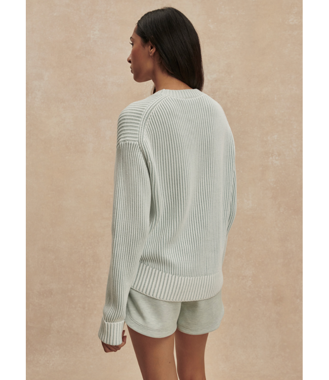 Seymour Knit Sweater- Blue Haze/Snow White