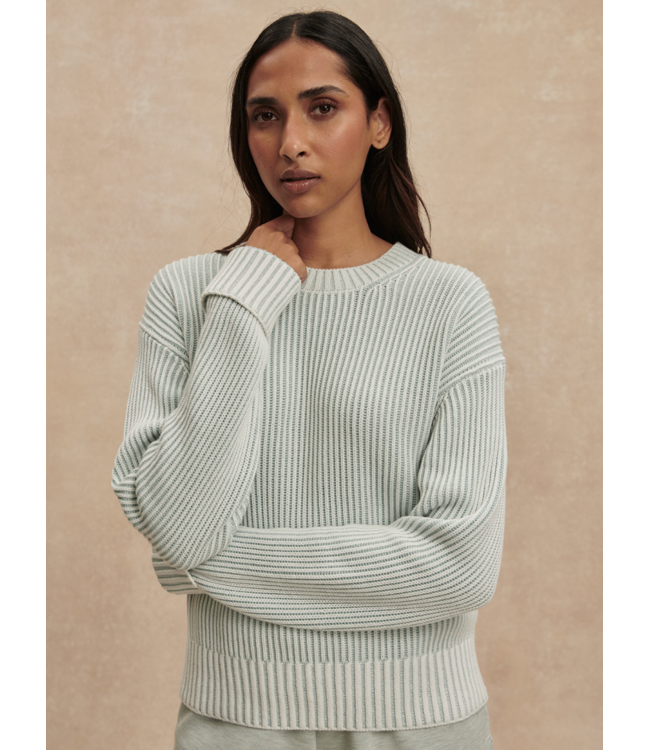 Seymour Knit Sweater- Blue Haze/Snow White