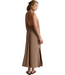 Go With The Flow Halter Dress- Khaki