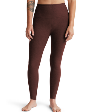 Beyond Yoga Spacedye Caught In The Midi HW Legging- Iced Mocha Heather