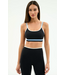 Eva Rigor Double Strap Bra- Black/Skylight