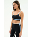 Eva Rigor Double Strap Bra- Black/Skylight