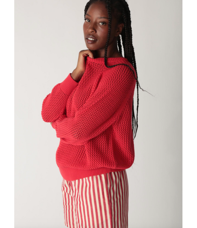 Chloe Sweater- Scarlet