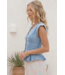 Rue Denim Button Down- Light Blue