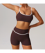 Lenox Biker Short Set- Purple/White