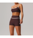 Lenox Biker Short Set- Purple/White