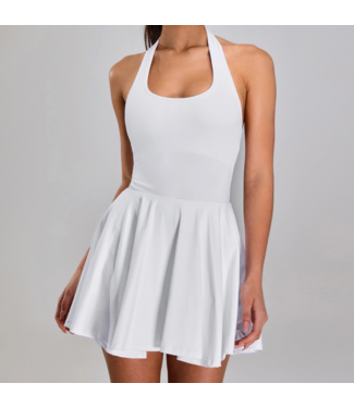 Olivia Halter Tennis Dress- White
